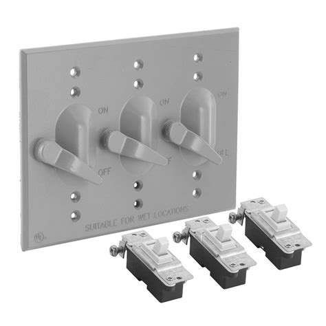 3 gang toggle light switch cover